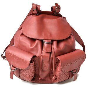 BOTTEGA VENETA Leather Intrecciato Backpack